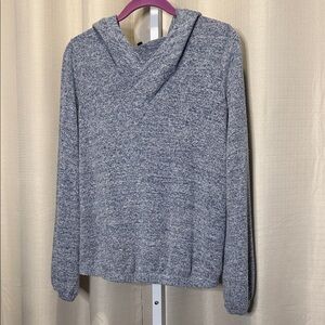 Liverpool Heathered Blue Cowl Neck Sweater